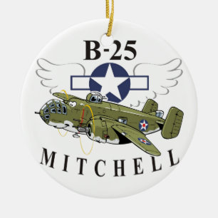 B-25 Mitchell Keramisch Ornament