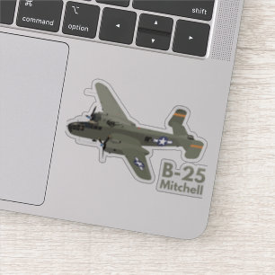 B-25 Mitchell WW2 Gemiddelde Bomber Sticker