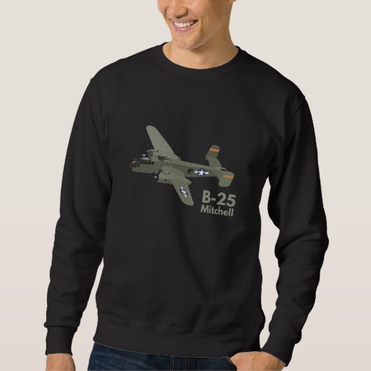 B-25 Mitchell WW2 Gemiddelde Bomber Trui (Voorkant)