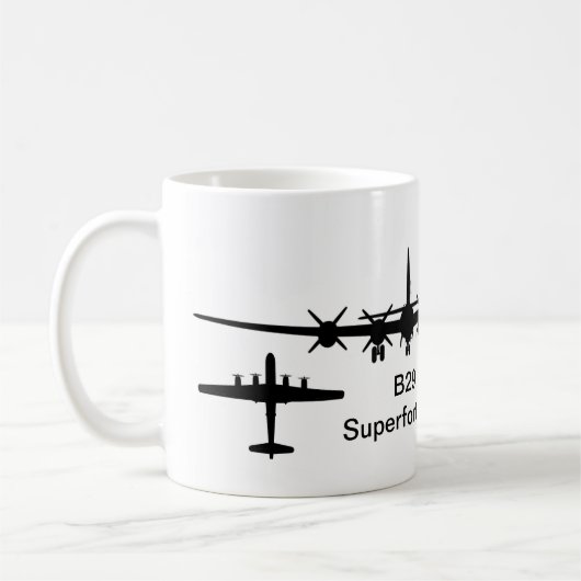 B-29 Superfort Silhouette Koffiemok (Links)