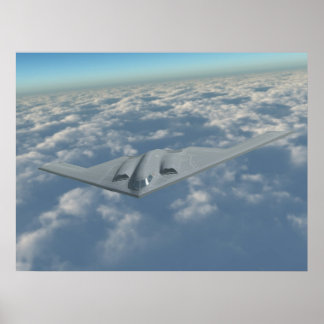 B-2 Bomber boven de wolken Poster