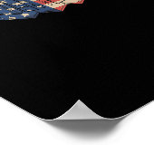 B-2 Bomber Stealth Aircraft Schematic American Fla Poster (Hoek)