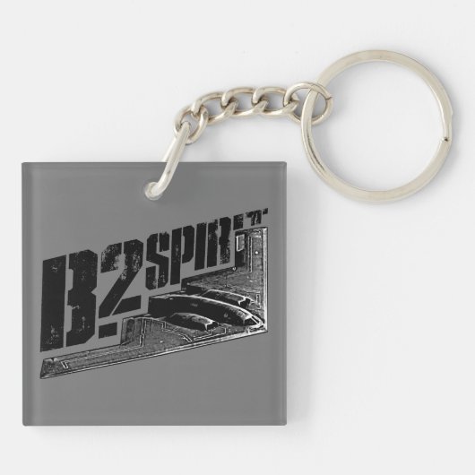 B-2-spiraalvormige Sleutelhanger (dubbelzijdig) (Achterkant)