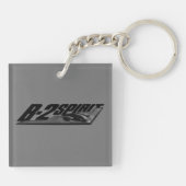 B-2-spiraalvormige Sleutelhanger (dubbelzijdig) (Achterkant)