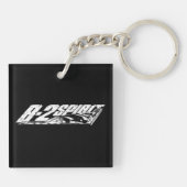 B-2-spiraalvormige Sleutelhanger (dubbelzijdig) (Achterkant)