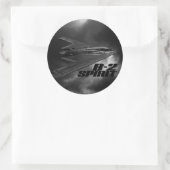 B-2 Spirit Classic Round Sticker (Tas)
