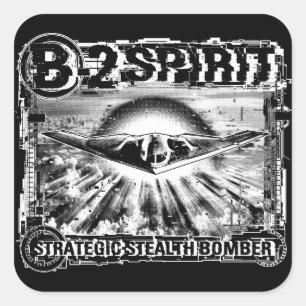 B-2 Spirit Square Sticker Sticker