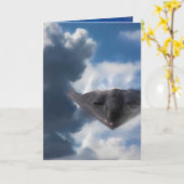 B-2 Spirit Stealth Bomber GHOST MAKER Kaart (Gele Bloem)