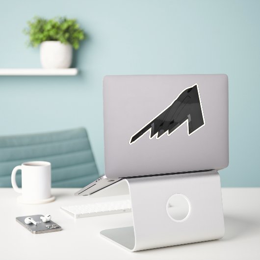 B-2 Spirit, Stealth Bomber Vliegtuig Sticker (Laptop op bureau)