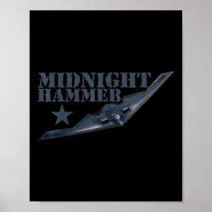 B-2 Stealth Jet-shirt Operatie Midnight Hammer Poster