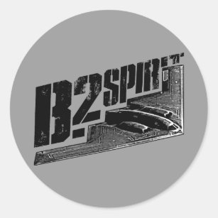 B-2 Sticker rond classique Spirit