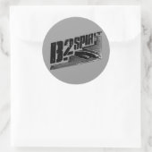 B-2 Sticker rond classique Spirit (Sac)