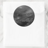 B-2 Sticker rond classique Spirit (Sac)