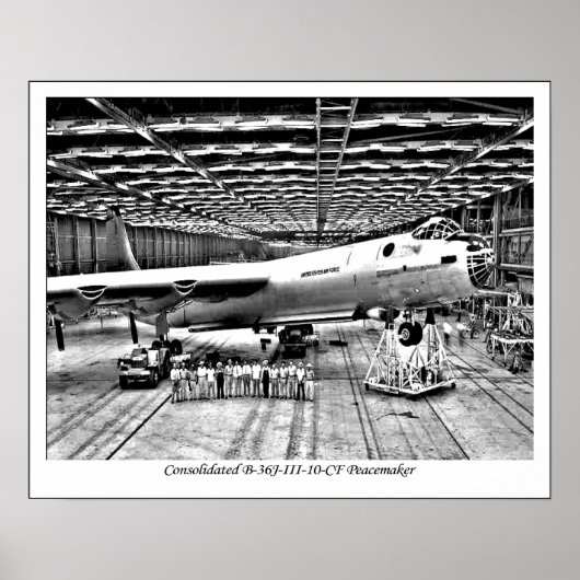 B-36 Peacemaker kwaliteit vliegtuig poster / print (Voorkant)