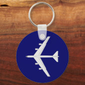 B-52 Bomber - Bovenste Uitzicht Sleutelhanger (Voorkant)