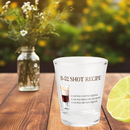 B-52 shot recept  glas