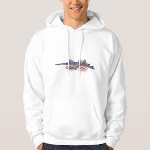B-52 Strategic Bomber met Amerikaanse vlag Hoodie