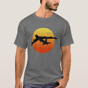 B-52 Stratofort Silhouette Sunset Bomber B52 T-shirt