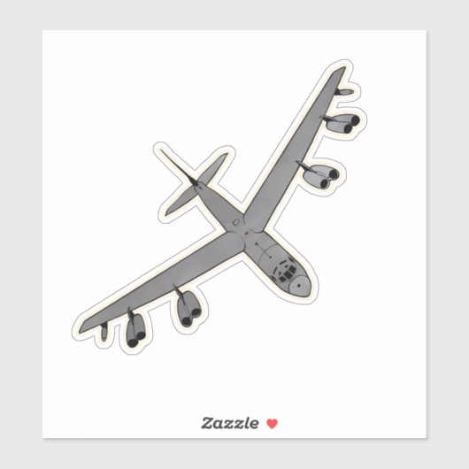 B-52 Stratofortress, Bomber Vliegtuig Sticker (Vel)