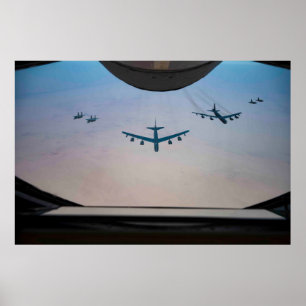 B-52 Stratofortress tanken Poster