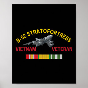 B-52 Stratofortress Vietnam Veteraan B-52 Bomber A Poster