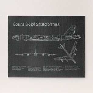 B-52 Stratofortress - Vliegtuig Blauwdruk Plannen  Legpuzzel