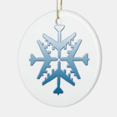 B-52 Vliegtuig Snowflake Keramisch Ornament (Links)