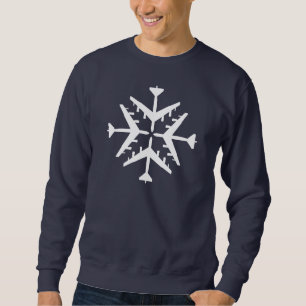 B-52 Vliegtuig Snowflake Trui