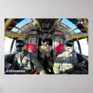B-52H STRATOFORTRESS COCKPIT POSTER