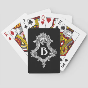 B Aanvankelijk Monogram Pokerkaarten