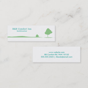 B&B Comfort Inn Mini Business Card Visitekaartje