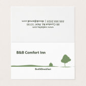 B$B Comfort Inn Mini Carte de visite (Extérieur déplié)