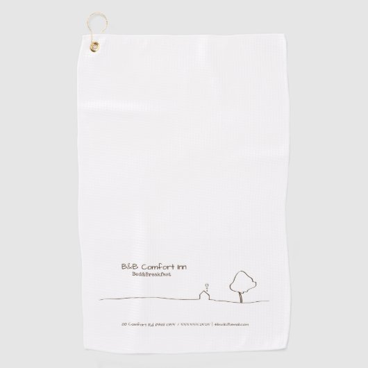 B&B Comfort Inn Resort Golfhanddoek (Voorkant)