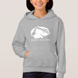 B&B Equestrian - Kinder Hoodie - White Logo