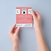 B&B-Logo, Bed & Breakfast-accommodatie Advert. Flyer (Hand)