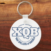B., Bad Spellers of America. Button Sleutelhanger. Sleutelhanger (Voorkant)