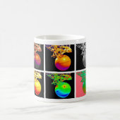 B-Ball Basketball Hoops Pop Art Koffiemok (Center)