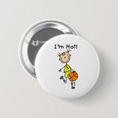 B-Ball ik heet Ronde Button 5,7 Cm (Voorkant /achterkant)