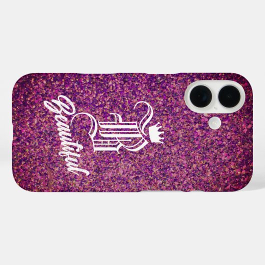 B Beau coque iphone rose (Verso (horizontal))