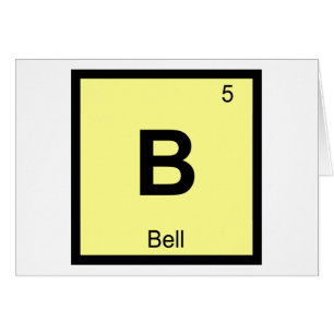 B - Bel Muziek Chemie Periodiek Systeem Symbool