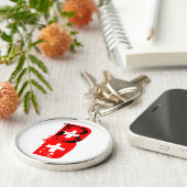 B+ Bloedtype Sleutelhanger (Zijkant)