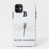 "B" Blue Darner iPhone / coque ipad (Dos)