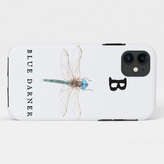 "B" Blue Darner iPhone / coque ipad (Dos (Horizontal))