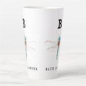 "B" Blue Darner Latte Mok (Voorkant)