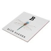 "B" Blue Darner Tegeltje (Zijkant)