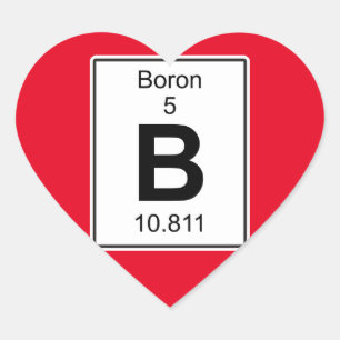 B - Boron Hart Sticker