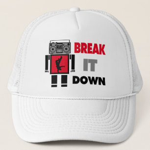 B Boy Boombox Robot breekt het neer Trucker Pet