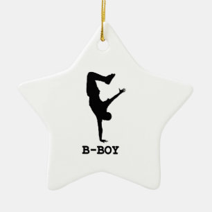 B Boy Keramisch Ornament