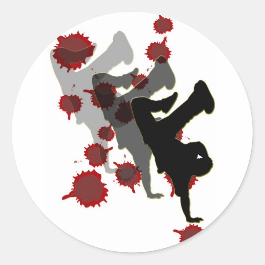 B-Boy : Stickers Ombre (Devant)