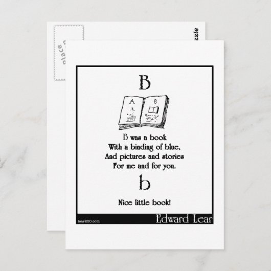 b briefkaart (Voorkant / Achterkant)